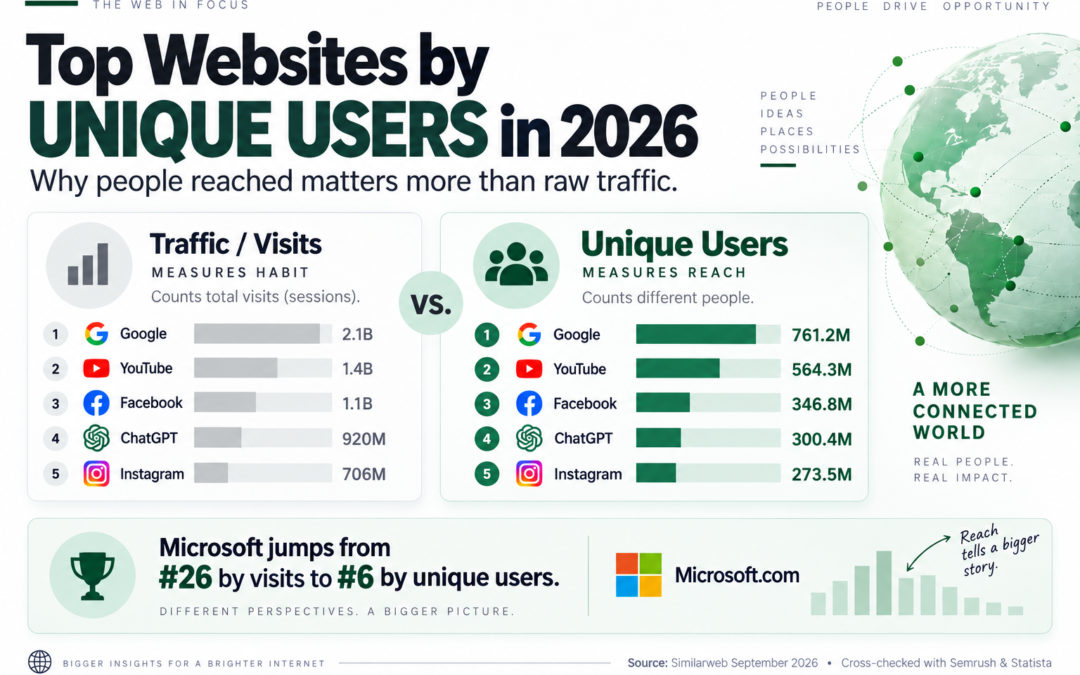 Top Websites by UNIQUE USERS in 2026