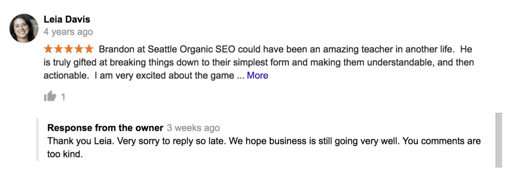 more reviews from google for seattle's top seo agency