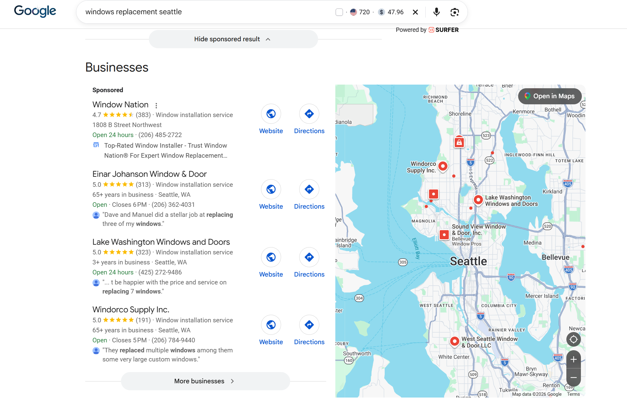 Lake Washington Windows ranking for windows replacement Seattle